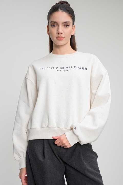 Tommy Hilfiger, Суитшърт с лого, Бял