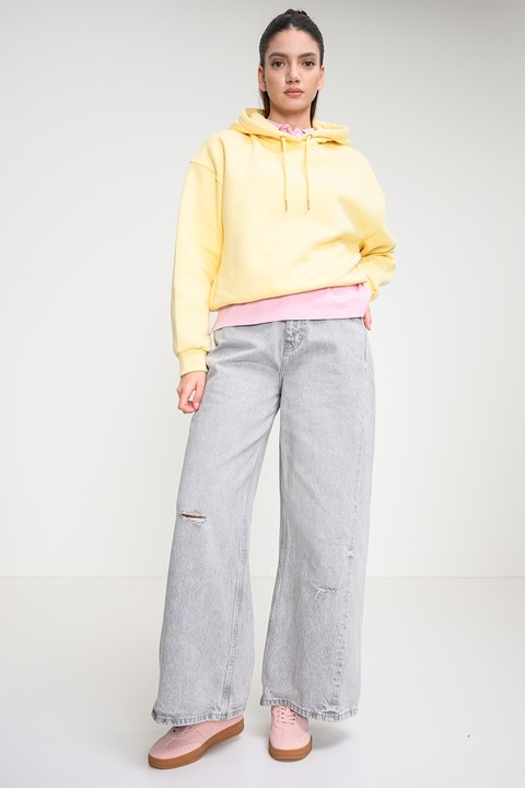 Tommy Hilfiger, Hanorac cu imprimeu logo, Galben