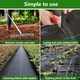 Folie agrotextil, Bariera Anti-Buruieni, 1x15m, 100g/m², Material geotextil, Agrotextil, Kashemano, rezistent, negru