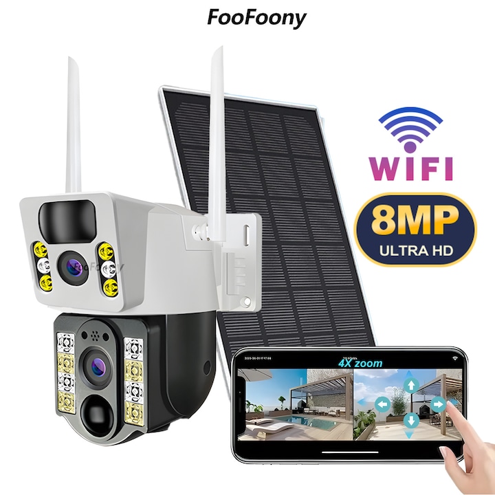 Cameră de supraveghere exterior FooFoony Wi-Fi