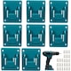 Set 8 suporti pentru perete unelte Makita 18V, Bedee®, cu 32 de suruburi rezistente la coroziune, Constructie robusta, Perfecta atat pentru depozitare, cat si pentru expunerea organizata a sculelor electrice, 7, 5*9, 4 cm, Albastru