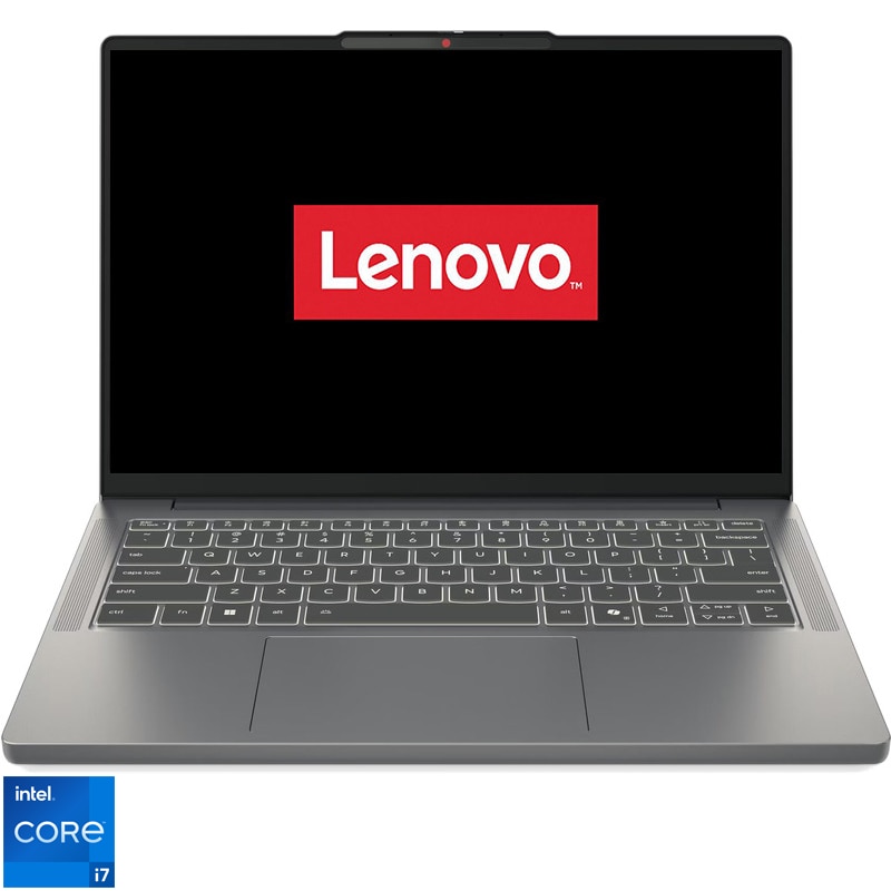 Laptop Lenovo IdeaPad Slim 3 14IRH10 cu procesor Intel® Core i7-13620H pana la 4.9GHz, 14" WUXGA, OLED, 16GB DDR5 RAM, 1TB SSD, Intel® UHD Graphics, No OS, Luna Grey