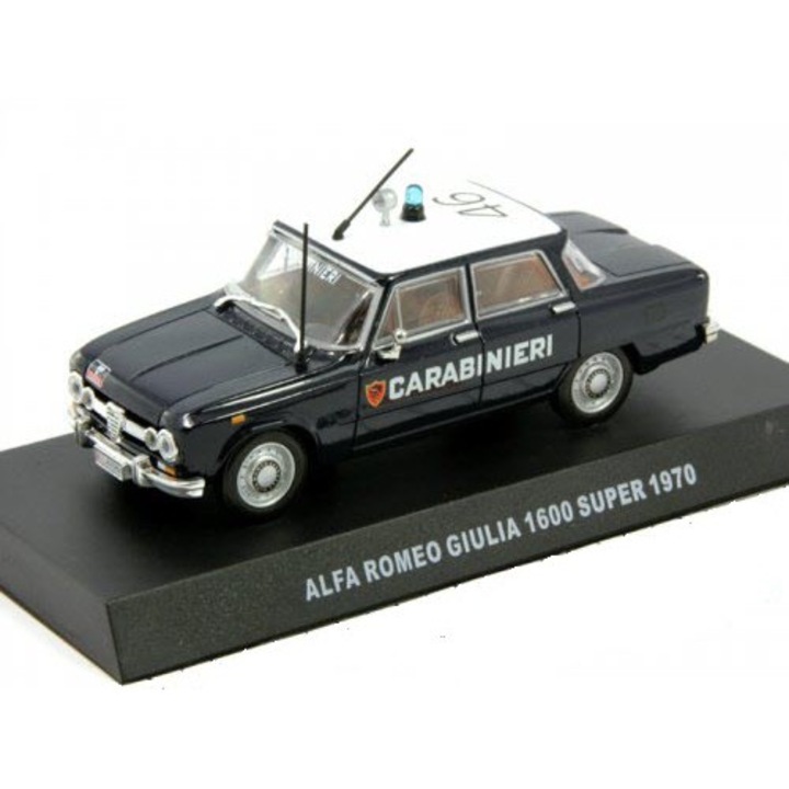 Macheta Alfa Romeo Giulia 1600 Super Carabinieri 1970, 1:43