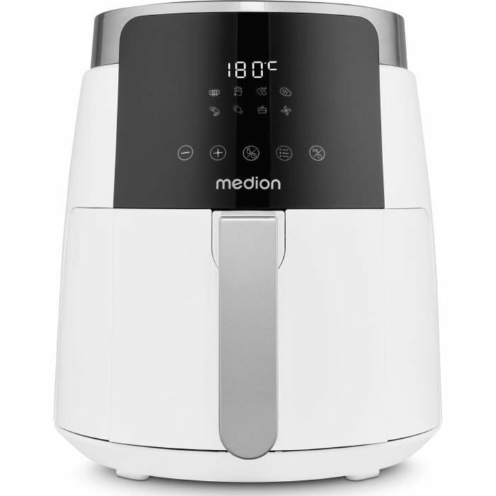 Friteuza PRIME3 SAF32 4.5L cu Aer Cald 8 Programe 1400W Negru-Argintiu