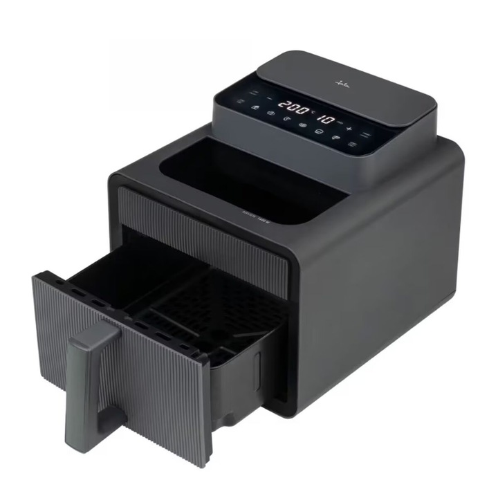 Friteuza cu aer, Jata, JEFR1270, 1600 W, 7 L, negru, ecran tactil, detasabil