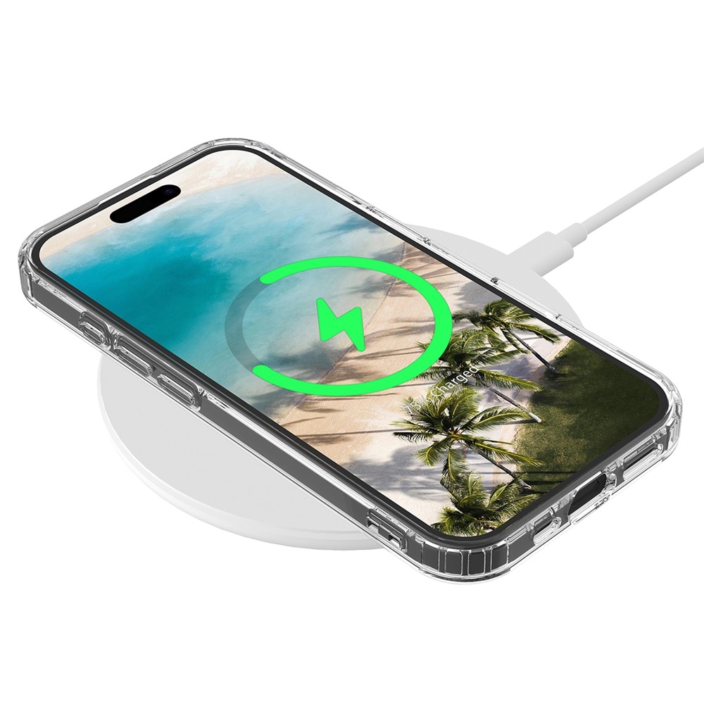 Carcasa transparenta iPhone 16 Plus, acril magnetic MagSafe