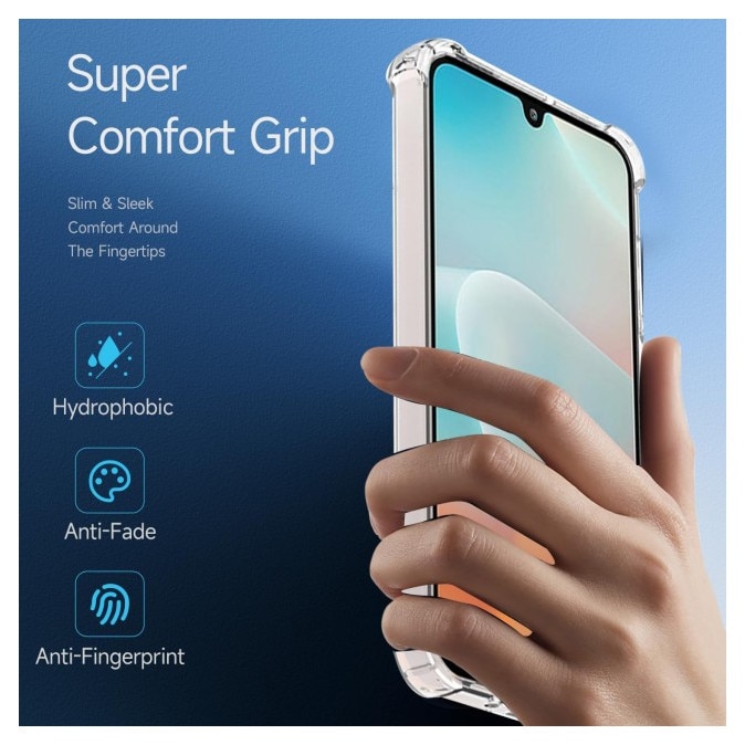 Husa Upzz® Shock Armor Compatibila Cu Samsung Galaxy A57 5G, Protectie Sporita, Silicon, Transparenta