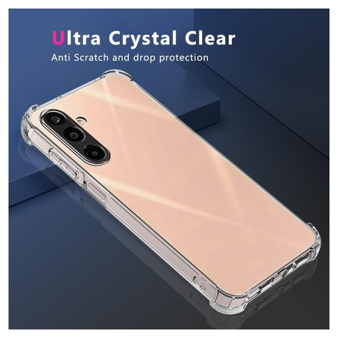 Set Husa Upzz® Armor + 2 x Folie Sticla Compatibil Cu Samsung Galaxy A37 5G, Anti Soc, Protectie La Camere, Transparent