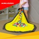Cos pentru Jucarii 2 in 1 cu Covoras de Joaca, Pliabil, Impermeabil, Diametru 135 cm, Gri/Galben