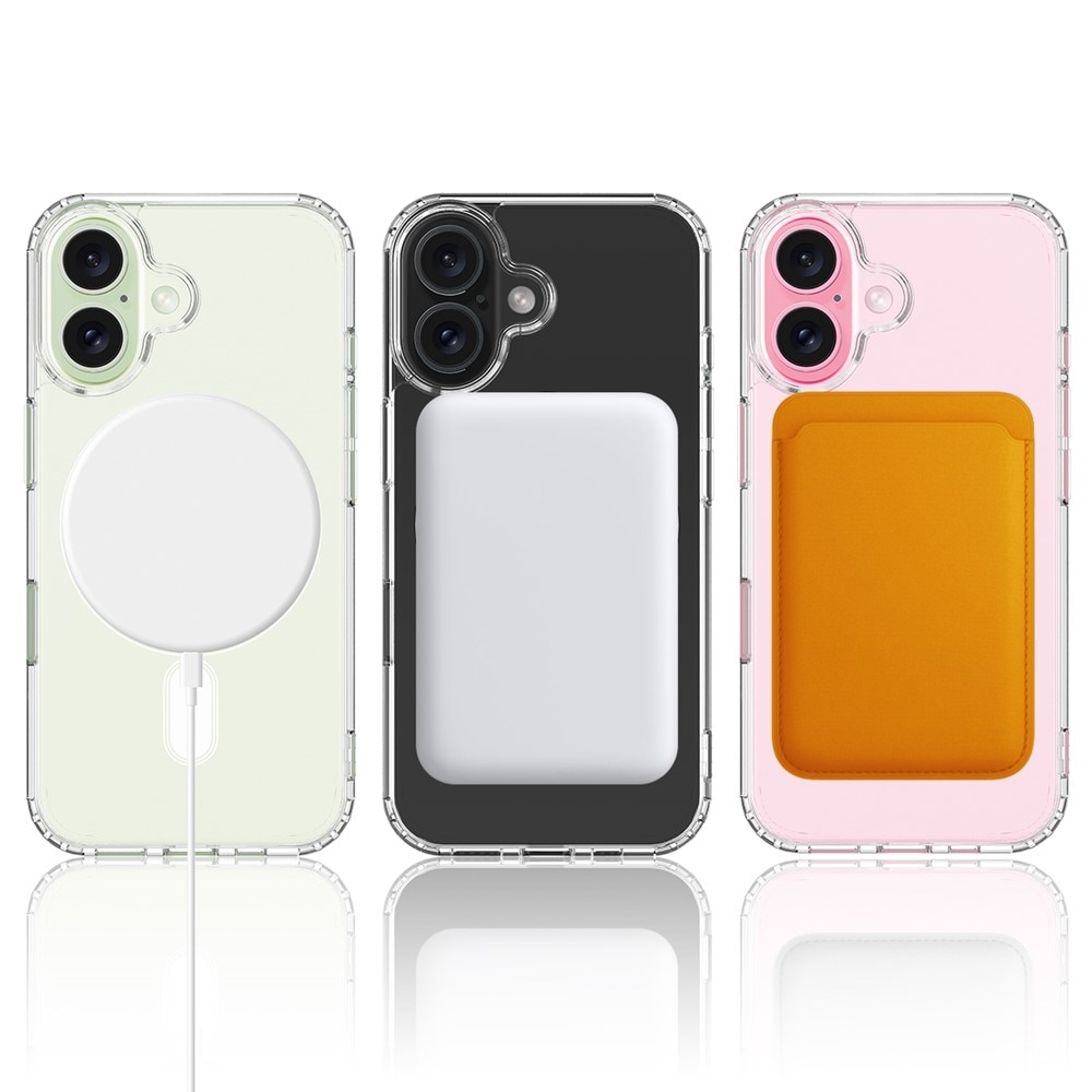 Carcasa transparenta iPhone 16 Plus, acril magnetic MagSafe