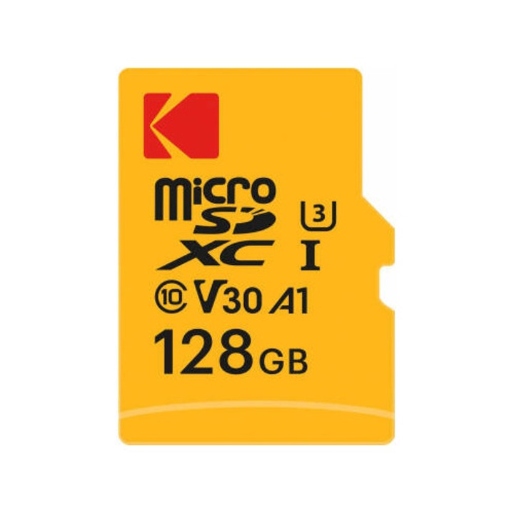 Card Kodak microSDXC Ultra Performance 128Gb Clasa 10 / UHS-1 U3 Cu Adaptor EKMSDM128GXC10HPRK