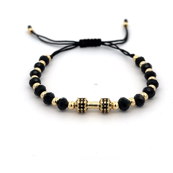 Bratara Nova, placata cu aur 18 k si cristal sintetic, ajustabila