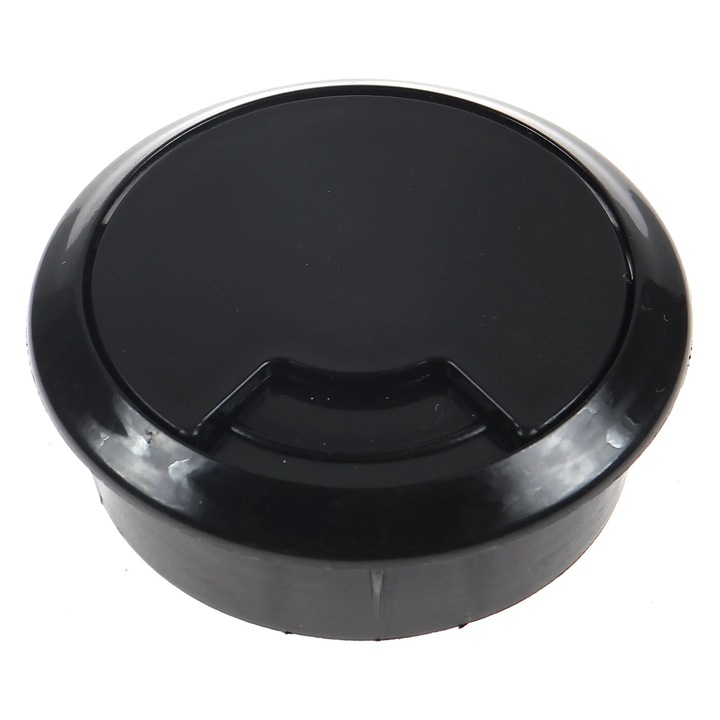 Suport pentru trecere cabluri, din plastic, negru, 60 mm
