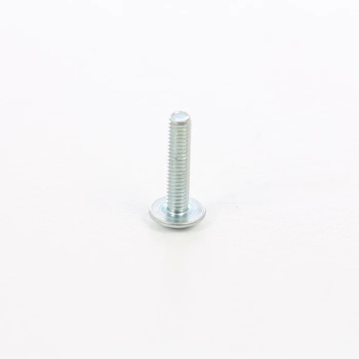 Surub pentru lemn, din otel, zincat alb, cu cap bombat combinat, amprenta cruce, 4 x 18 mm