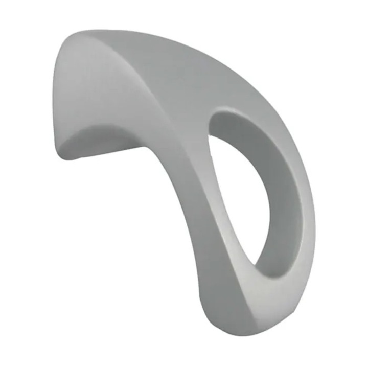 Buton pentru mobila, metalic, cromat satinat, M 486.02.23, 57 x 25 x 30 mm