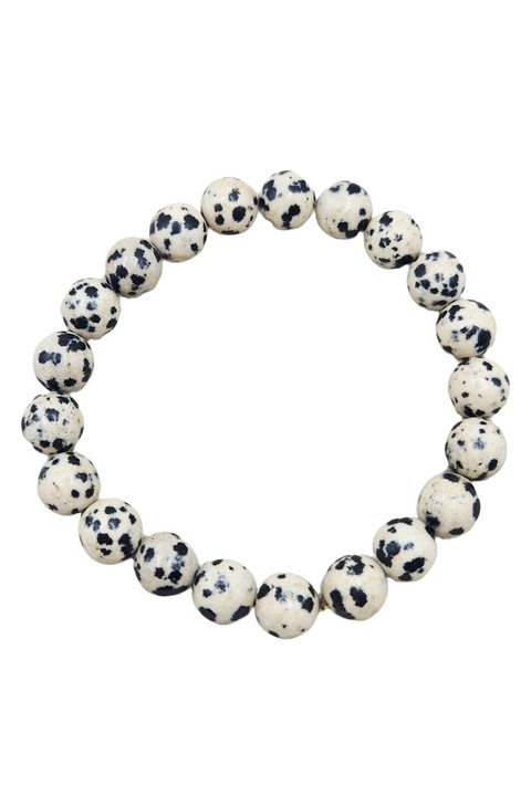 Bratara elestica din Jasp Dalmatian