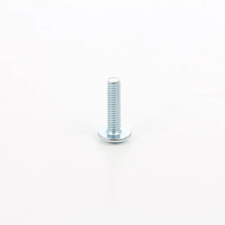 Surub pentru lemn, din otel, zincat alb, cu cap bombat combinat, amprenta cruce, 4 x 16 mm