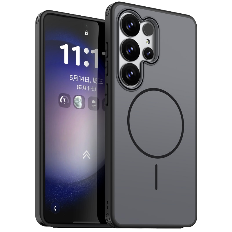 Husa magnetica compatibil cu Samsung Galaxy S26 Ultra, negru