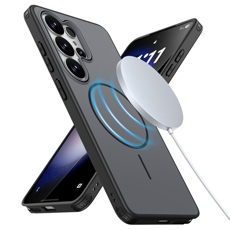 Husa magnetica compatibil cu Samsung Galaxy S26 Ultra, negru