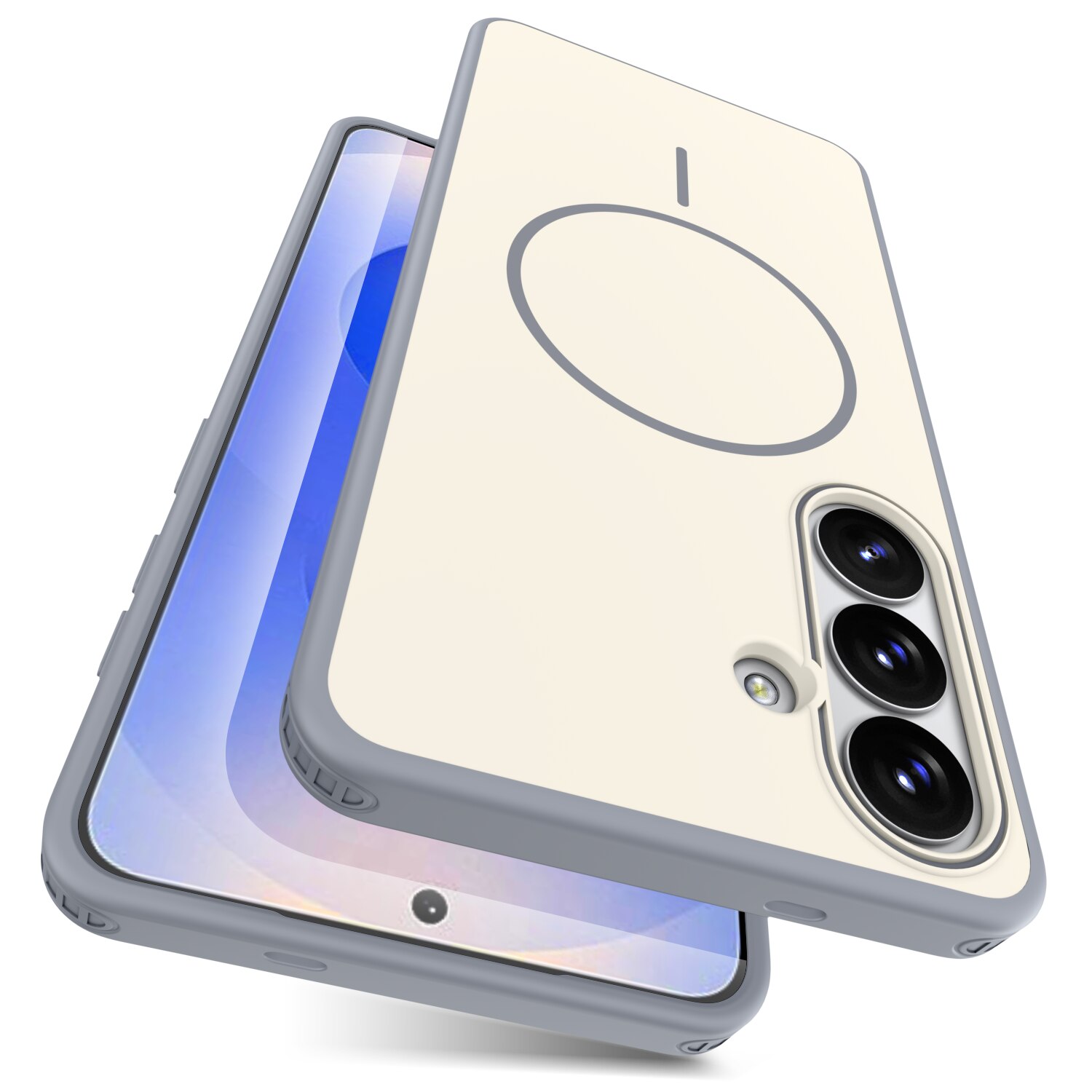 Husa magnetica compatibil cu Samsung Galaxy S26, BEJ