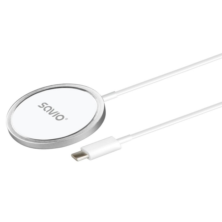 SAVIO LA-11 15W mágneses vezeték nélküli töltő, indukciós
