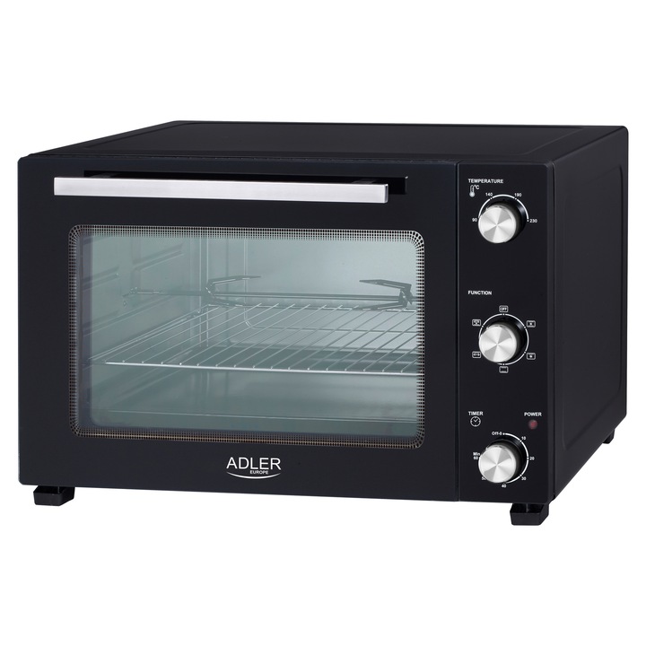 Cuptor electric Adler AD 6026, 48 L, 1800 W, negru