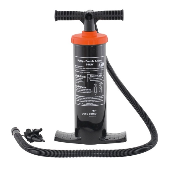 Pompa de umflat manuala Outwell Double Action, neagra