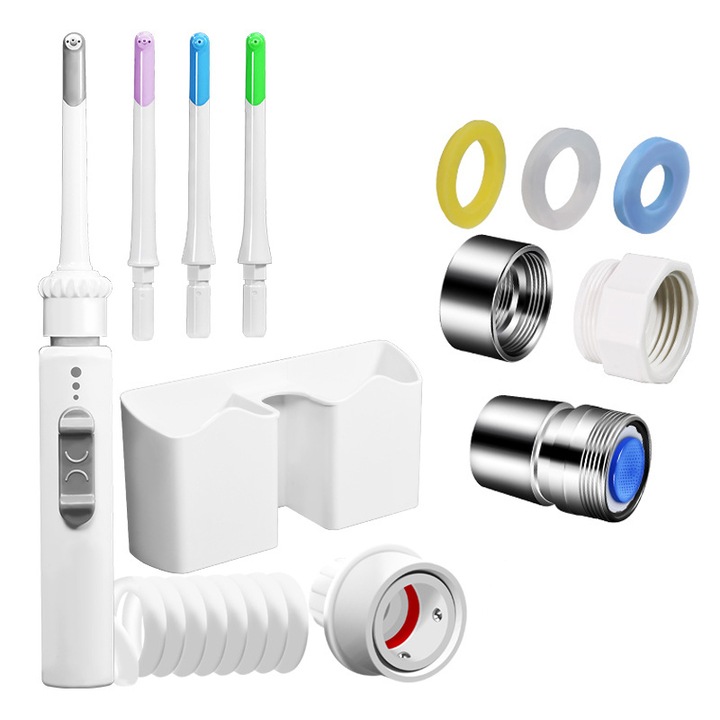 Rqiurpn kézi szájzuhany, 4 nyomásszint, 4 színes fúvókával, családi használatra