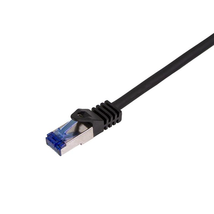 Кабел Logilink, Patchcord Cat.6A S/FTP, 3,0м, черен