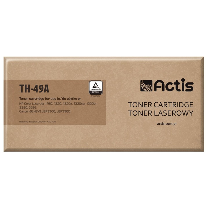 ACTIS TH-49A lézernyomtató toner, 2500 oldal, fekete