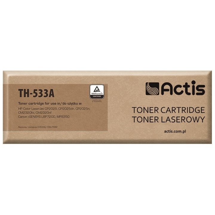 ACTIS TH-533A lézernyomtató toner, 3000 oldal, piros