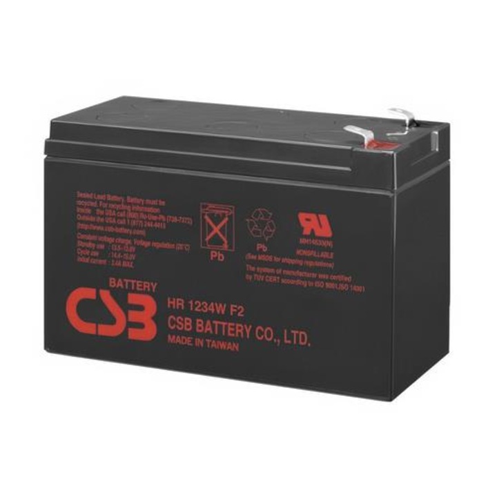 Acumulator cu gel CSB HR1234W F2 12V 9Ah