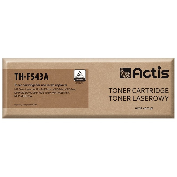 Toner Actis TH-F543A, piros, 1300 oldal, standard