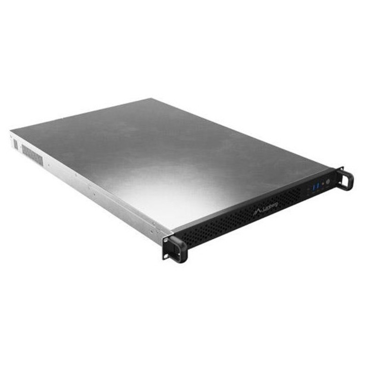 Carcasa server E-ATX Lanberg 650/12 19"/1U, argintiu