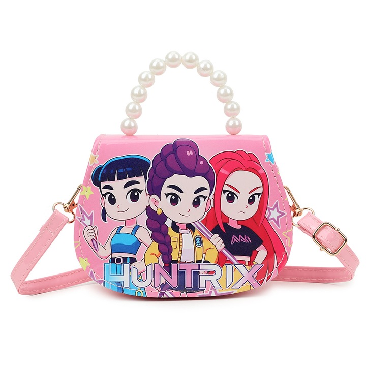 Geanta crossbody copii Demon Hunter Girls, portofel K-pop anime, multicolor, p-2