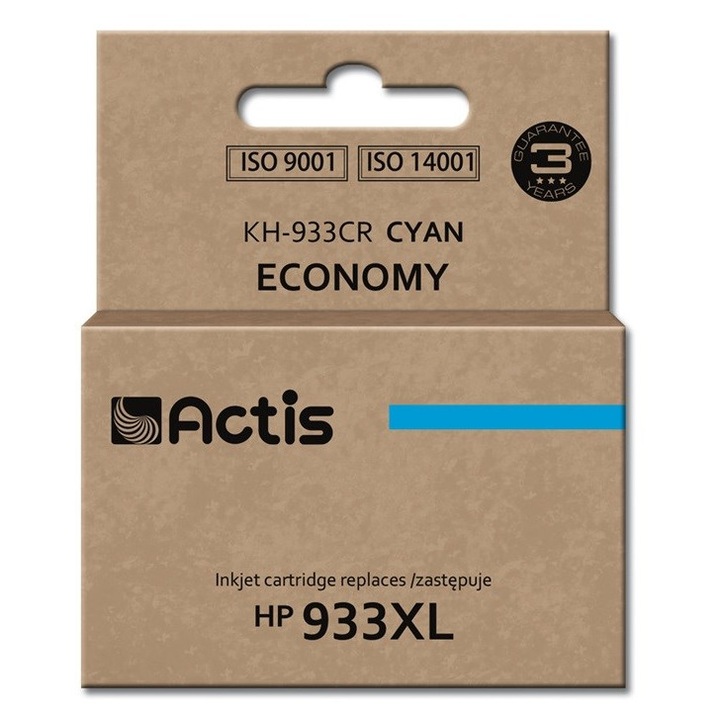 ACTIS KH-933CR tintasugaras nyomtatópatron, 13 ml, kék