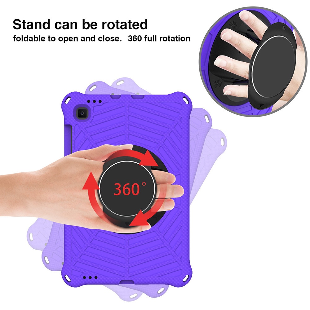 Husă tabletă BOMSTOM, Silicon, Suport reglabil, Violet, Compatibilă cu Samsung Galaxy Tab S6 Lite