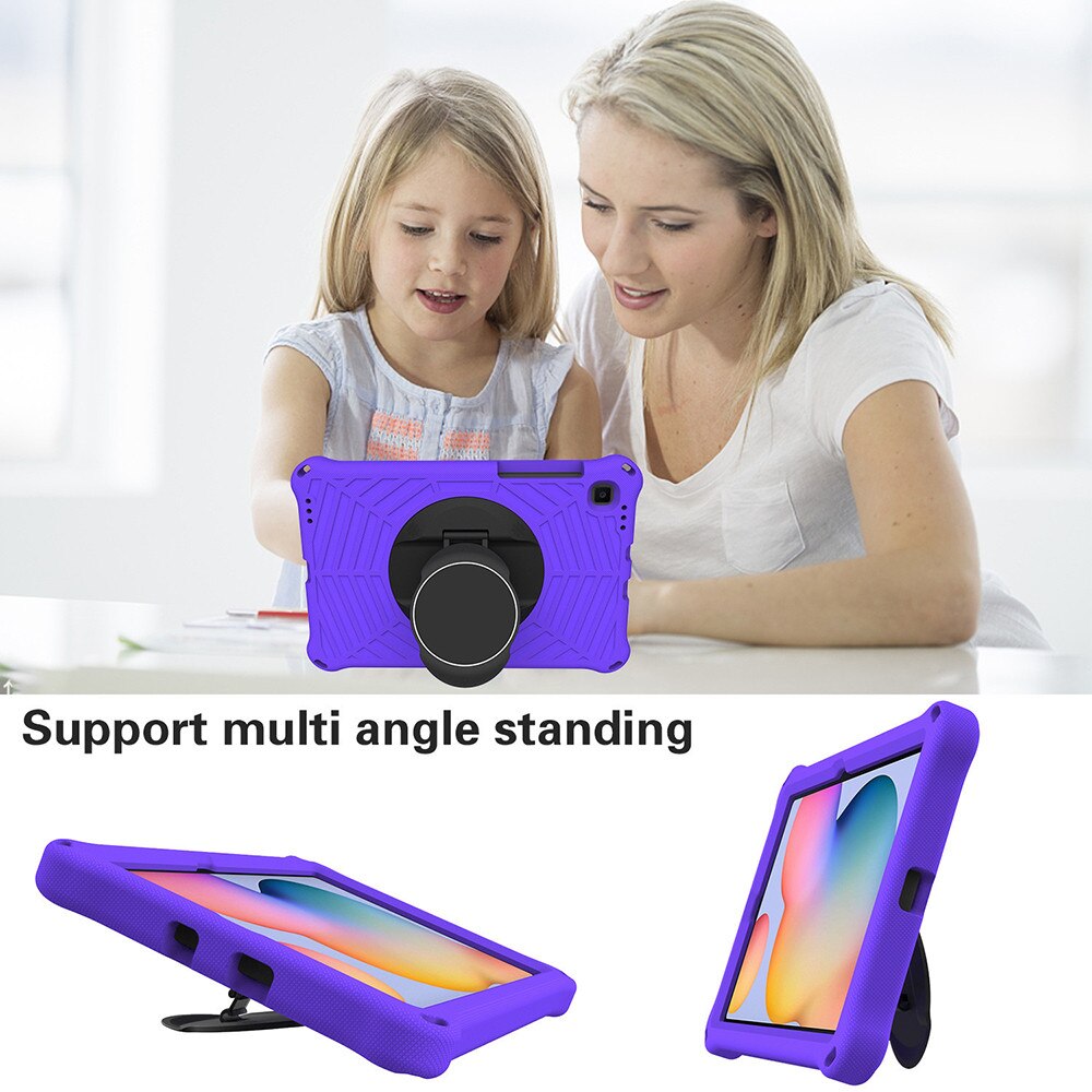 Husă tabletă BOMSTOM, Silicon, Suport reglabil, Violet, Compatibilă cu Samsung Galaxy Tab S6 Lite