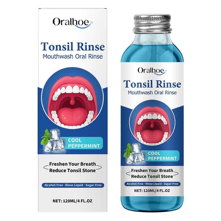 Apa de gura, 1-3 bucati, curatare eficienta, fara alcool, 1 sticla