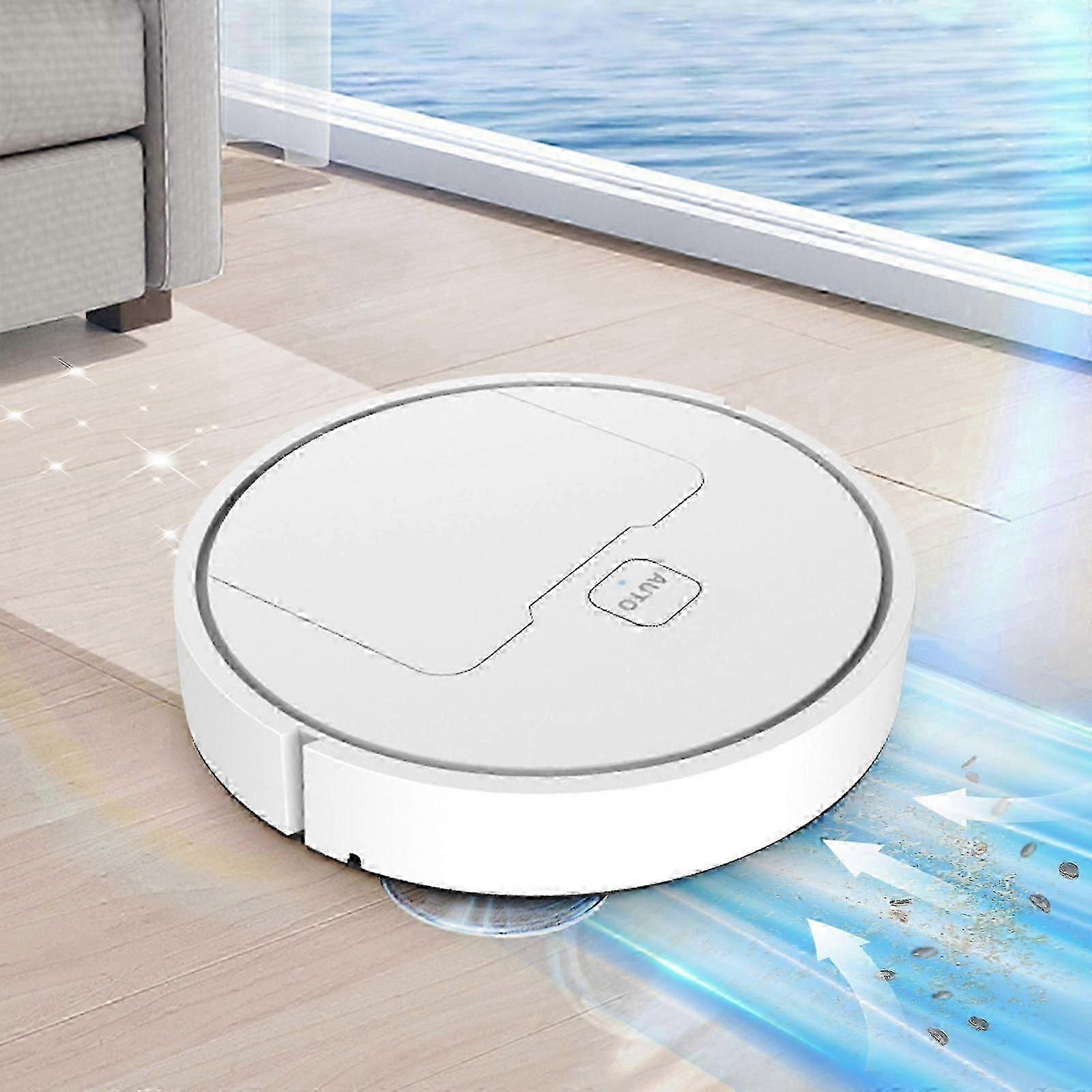Aspirator robot 3 in 1, alb, 16x16x6cm, incarcare automata, Wi-Fi/App, putere de aspiratie 200pa