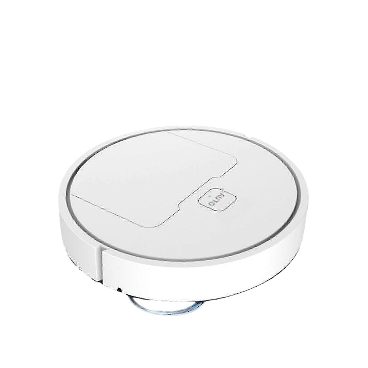 Робот прахосмукачка 3 в 1, бял, 16x16x6см, автоматично зареждане, Wi-Fi/App, мощност на засмукване 200pa