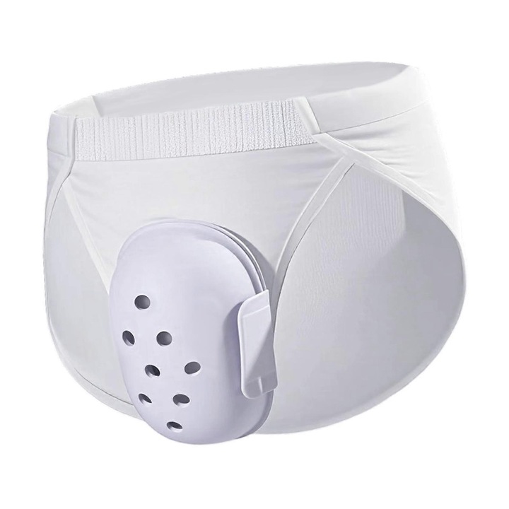 Chiloti protectie pentru circumcizie, bumbac/EVA, alb, marime XL
