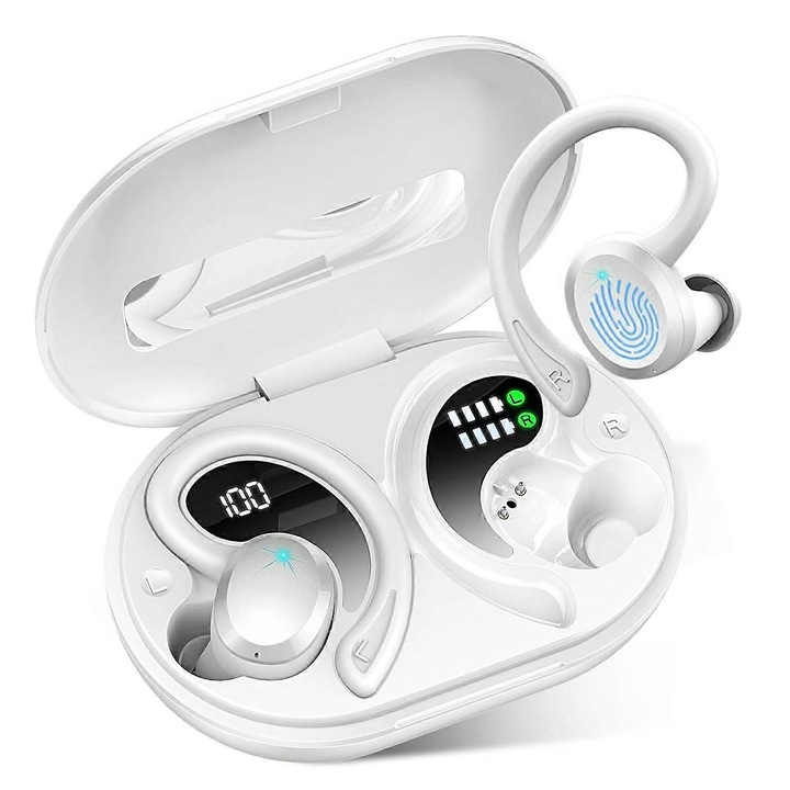 Vezeték nélküli fülhallgató Q38, Bluetooth 5.3, 5 óra üzemidő