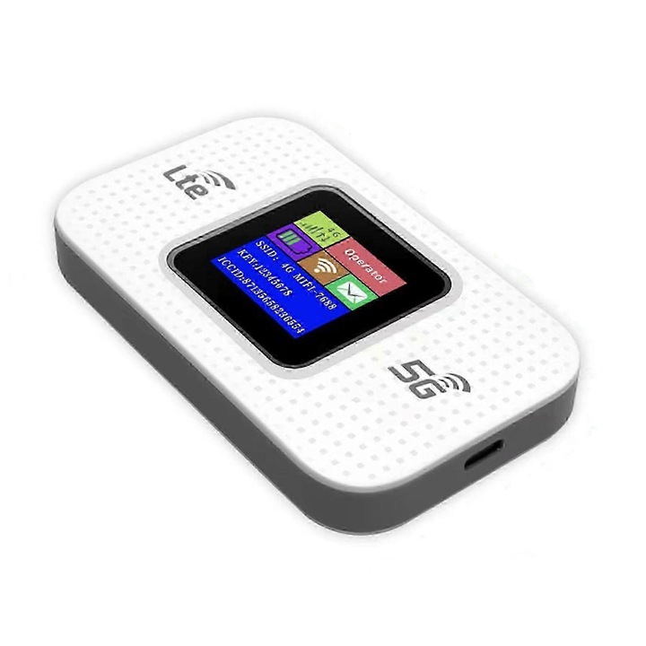 Router vezeték nélküli Ryooko Pro, gyors csatlakozás, akár 10 eszköz támogatása, globális kompatibilitás, 500 Mbps