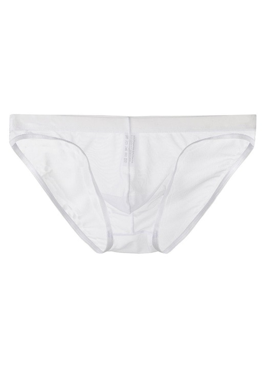 Férfi alsónadrág, alacsony derék, nejlon, Fehér