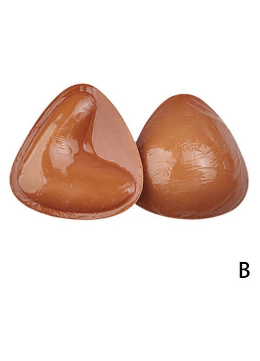 Insertii autoadezive pentru sutien, 1 pereche, maro, one size