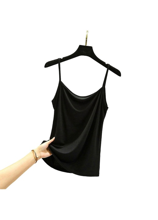 Vekony pantos triko, modal/spandex, Fekete