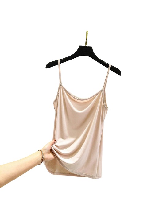 Vékony pántos trikó, modális/spandex, halvány rózsaszín