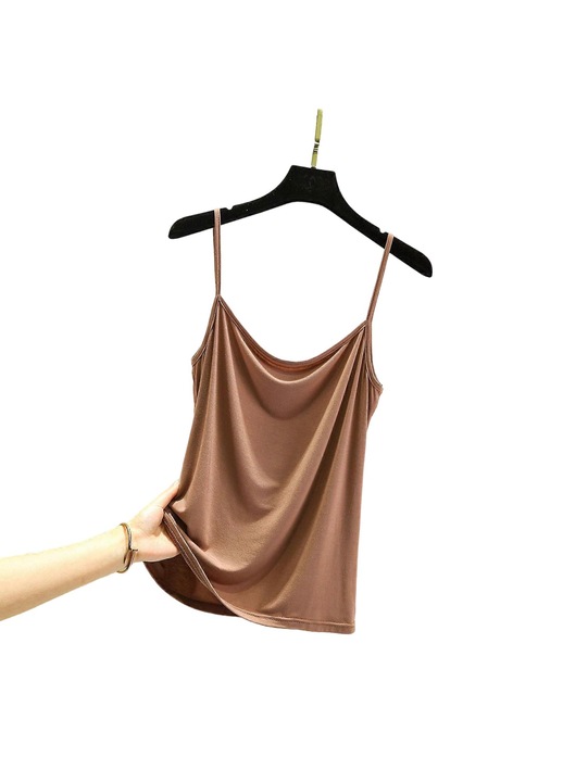 Vekony pantos triko, modal/spandex, Barna