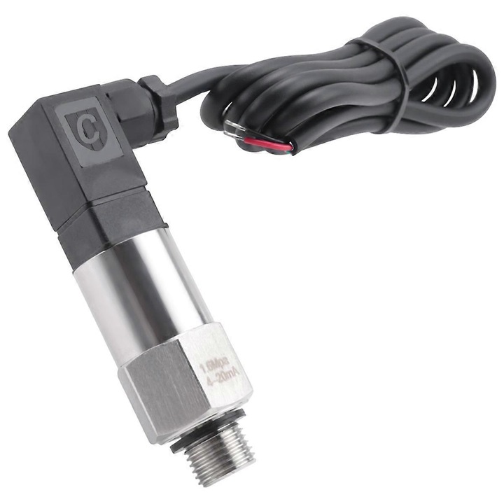 Nyomásérzékelő G1/4, 16bar, 4-20mA, fém, ezüst